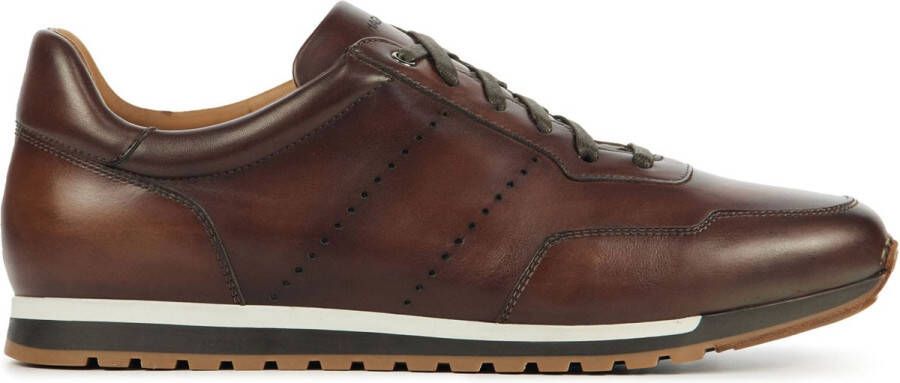 MAGNANNI Lage Sneakers Heren 24445 Maat: 43 Materiaal: Leer Kleur: Bruin