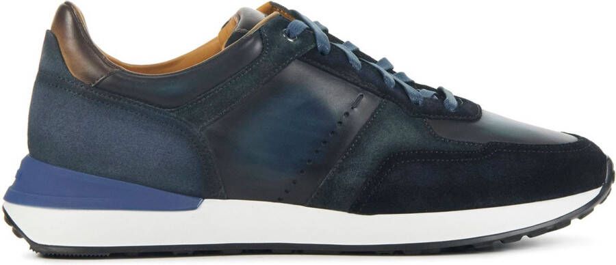 MAGNANNI Lage Sneakers Heren Sona Ii Maat: 42 Materiaal: Suède Kleur: Donkerblauw