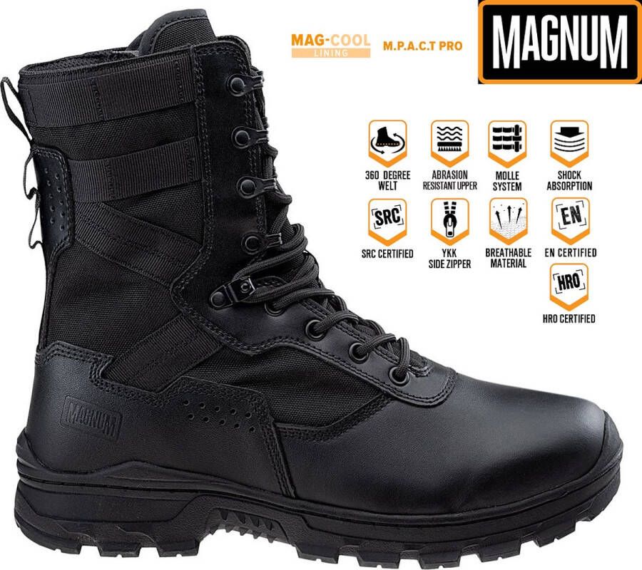 magnum Scorpion 8.0 SZ SideZip Heren Tactical Boots Tactische Laarzen Zwart M000150095