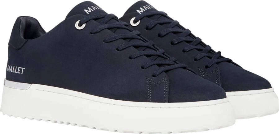 Mallet London Heren Sneaker Blauw TE1154 NVYSIL GRFTR