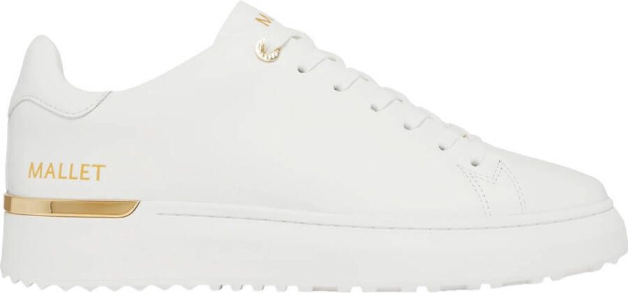 Mallet London Heren Sneaker Wit TE1154 WHTGLD GRFTR