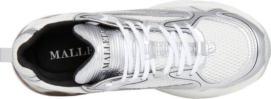 Mallet London Witte Chrome Bubble Heel Sneakers White Heren