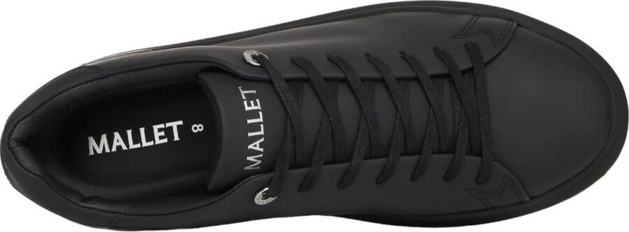 Mallet London Lite Triple Zwart Zilver Sneakers Black Heren