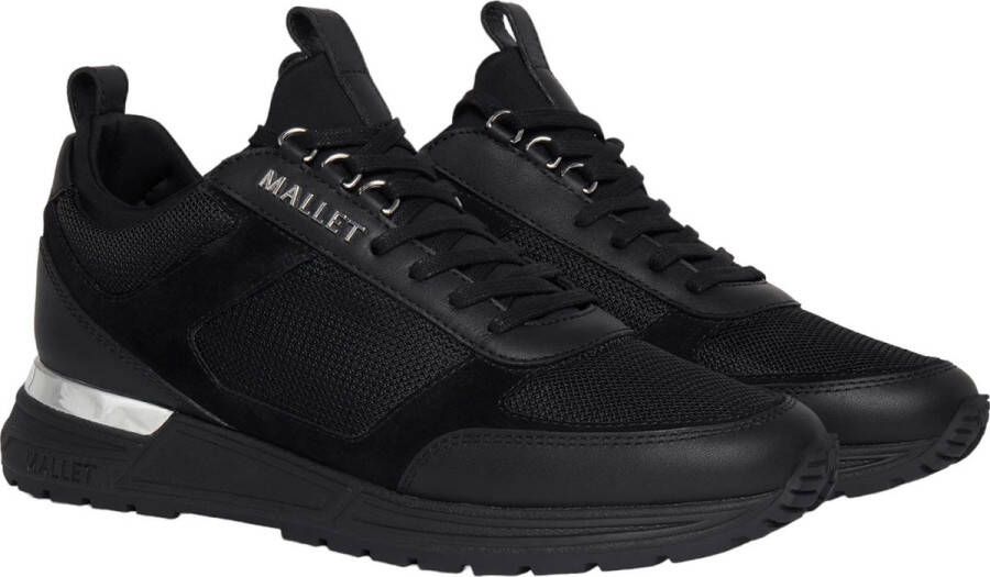 Mallet London Heren Sneaker Zwart TE3018 TPBSIL DIVER LITE