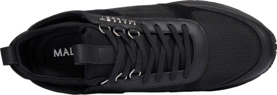 Mallet London Lite Triple Zwart Zilver Sneakers Black Heren