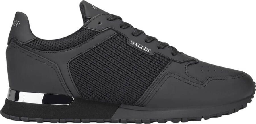 Mallet London Triple Black Matt Voetbalsneaker Black Heren