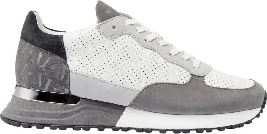 Mallet London Grijs Zilver Perf Trainers Moderne Stijl Gray Heren