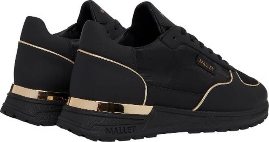 Mallet London Zwart Goud Camo Lichtgewicht Sneaker Black Heren