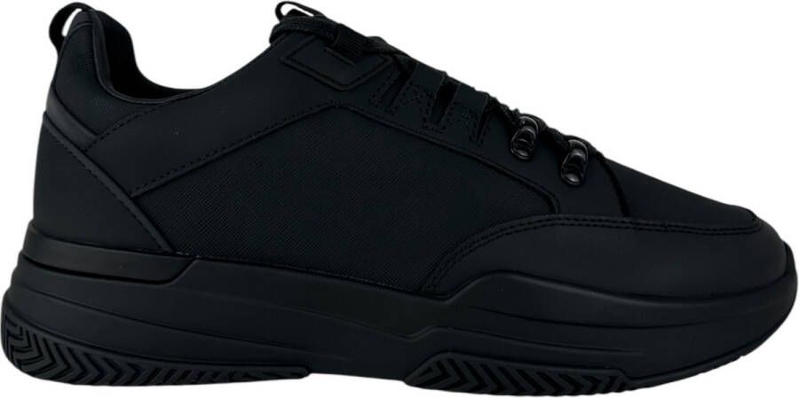 Mallet London Heren Sneakers Zwart TE3061 SAFTPB Elmore Saffiano