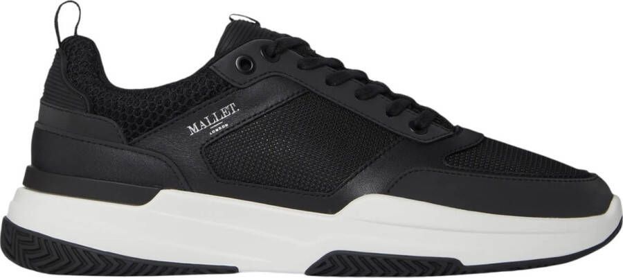 Mallet London Zwarte sportschoenen met reflecterende details Black Heren