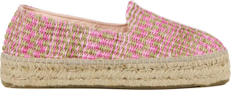 MANEBI Espadrilles Dames G69d0 Maat: 38 Materiaal: Textiel Kleur: Roze