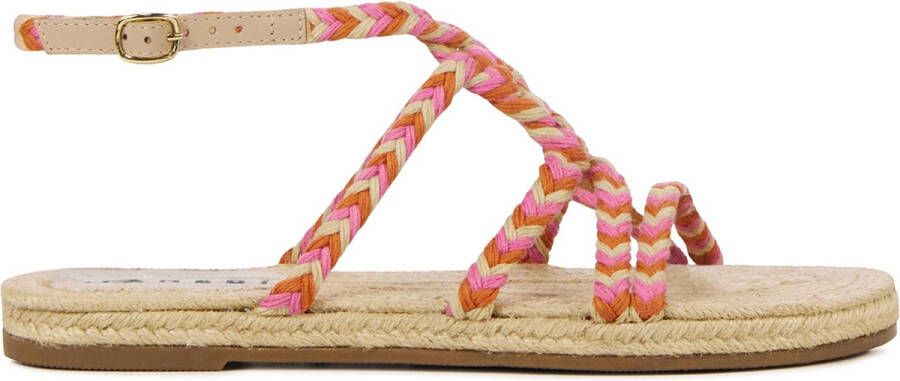 MANEBI Sandalen Dames T85y0 Maat: 40 Materiaal: Textiel Kleur: Fuchsia