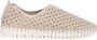 Manfield Dames Beige nylon loafers - Thumbnail 2
