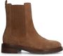 Manfield Dames Beige suède chelsea boots - Thumbnail 2