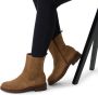 Manfield Dames Beige suède chelsea boots - Thumbnail 2