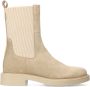 Manfield Dames Beige suède chelsea boots - Thumbnail 2