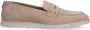 Manfield Dames Beige suède loafers - Thumbnail 2