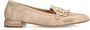 Manfield Dames Beige suède loafers met glitter - Thumbnail 2