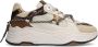 Manfield Dames Beige suède sneakers met details - Thumbnail 1