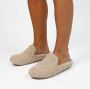 Manfield Dames Beige teddy pantoffels - Thumbnail 2