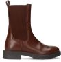 Manfield Dames Bruine leren chelsea boots - Thumbnail 2