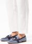 Manfield Dames Denim loafers met goudkleurig detail - Thumbnail 2