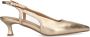 Manfield Dames PRE ORDER Gouden leren slingback pumps - Thumbnail 6