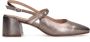 Manfield Dames Metallic leren slingbacks - Thumbnail 2