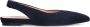 Manfield suède slingback loafers donkerblauw - Thumbnail 2