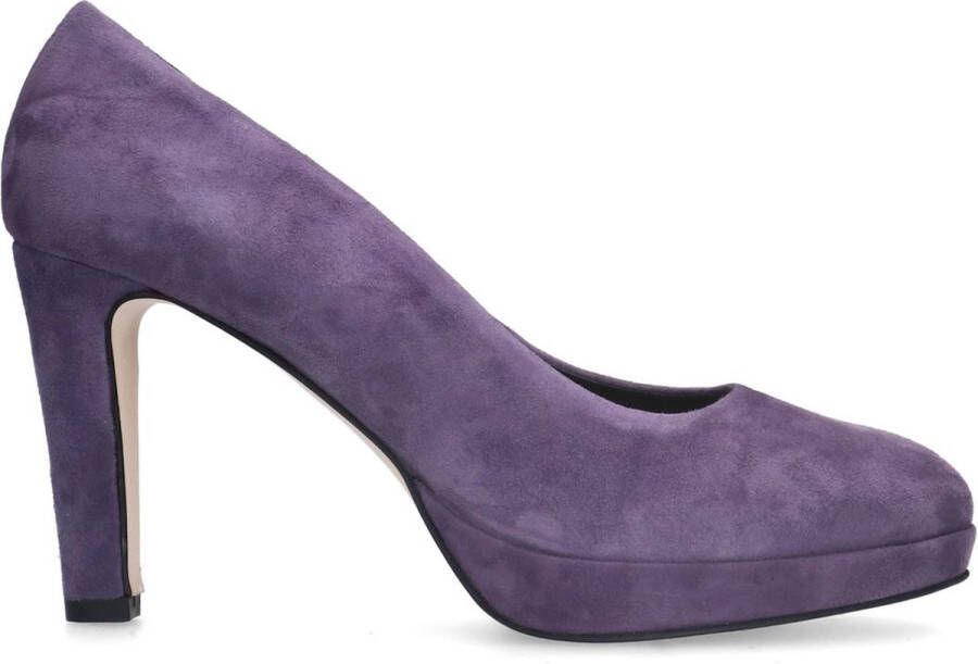 Manfield Dames Paarse leren pumps