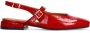 Manfield lakleren slingback loafers rood - Thumbnail 2