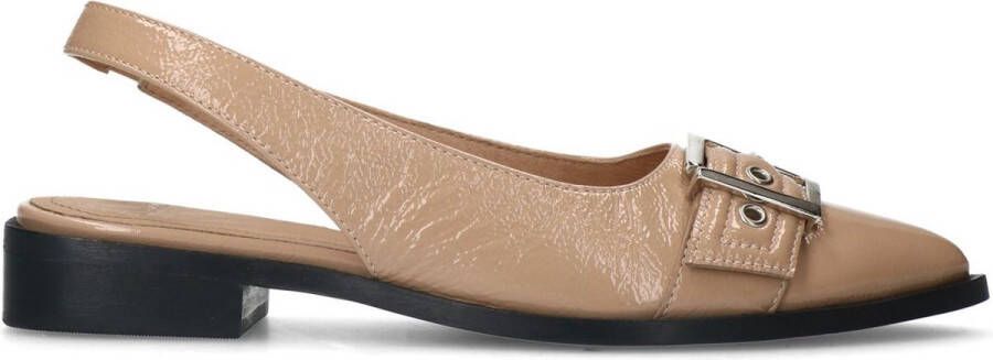 Manfield Dames Roze lakleren slingbacks