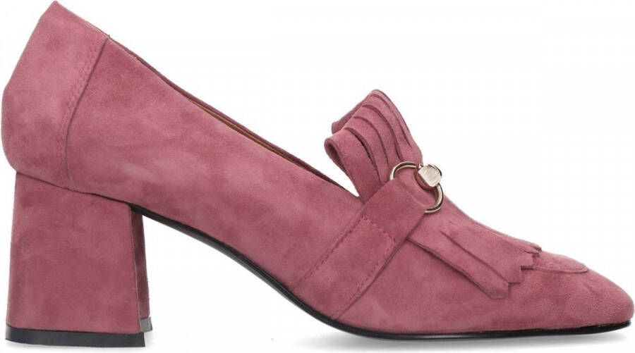 Manfield Dames Roze suède gesloten pumps