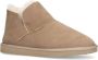 Manfield Dames Suède hoge beige pantoffel - Thumbnail 2