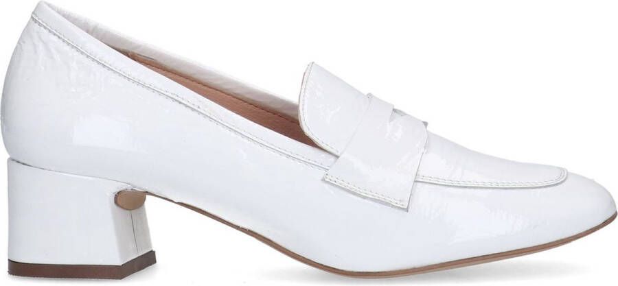 Manfield Dames Witte lakleren pumps