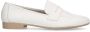 Manfield Dames Witte leren loafers - Thumbnail 6