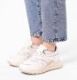 Manfield Dames Witte leren sneakers - Thumbnail 1