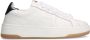 Manfield Dames Witte leren sneakers - Thumbnail 1