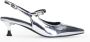 Manfield lakleren slingback pumps zilver - Thumbnail 2