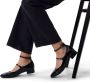 Manfield Dames Zwarte lak leren Mary Jane pumps - Thumbnail 2