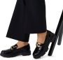 Manfield Dames Zwarte lakleren loafers - Thumbnail 2