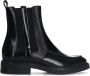 Manfield Dames Zwarte leren chelsea boots - Thumbnail 2