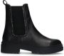 Manfield Dames Zwarte leren chelsea boots - Thumbnail 2