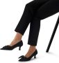 Manfield Dames Zwarte leren pumps - Thumbnail 2