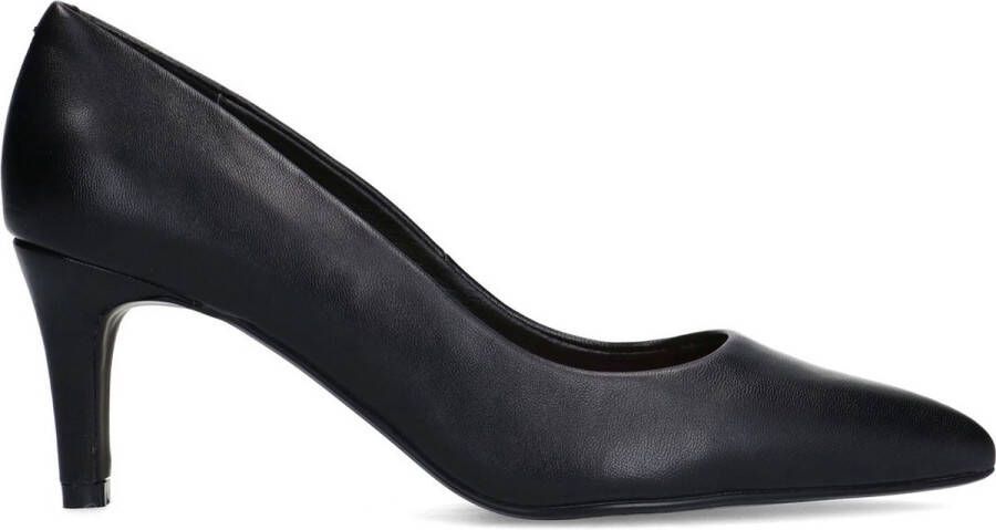 Manfield Dames Zwarte leren pumps