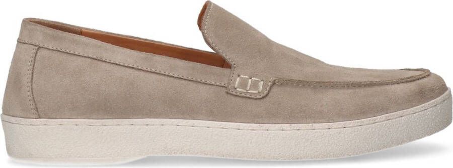 Manfield Heren 5411-20683 Stone suede loafer