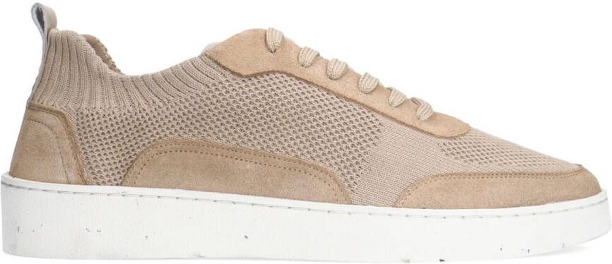 Manfield Heren Beige knit fabric sneakers