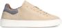 Manfield Heren Beige nubuck sneakers met grijze details - Thumbnail 2