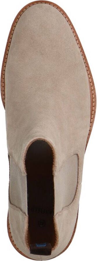 Manfield Heren Beige suède chelsea boots