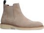 Manfield Heren Beige suède chelsea boots - Thumbnail 2